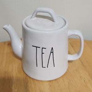 Rae Dunn White Ceramic Tea Pot